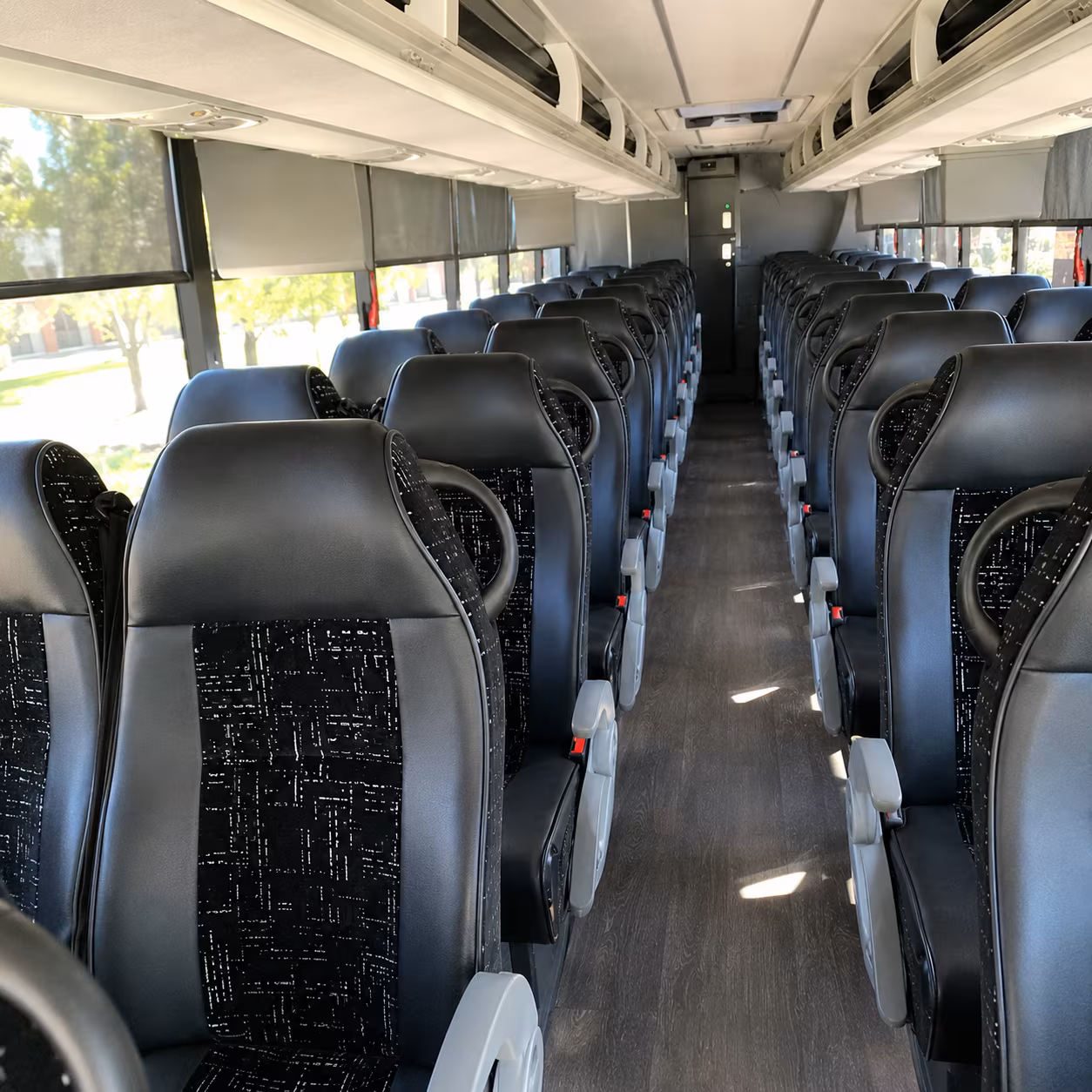 fayetteville charter bus rental interior