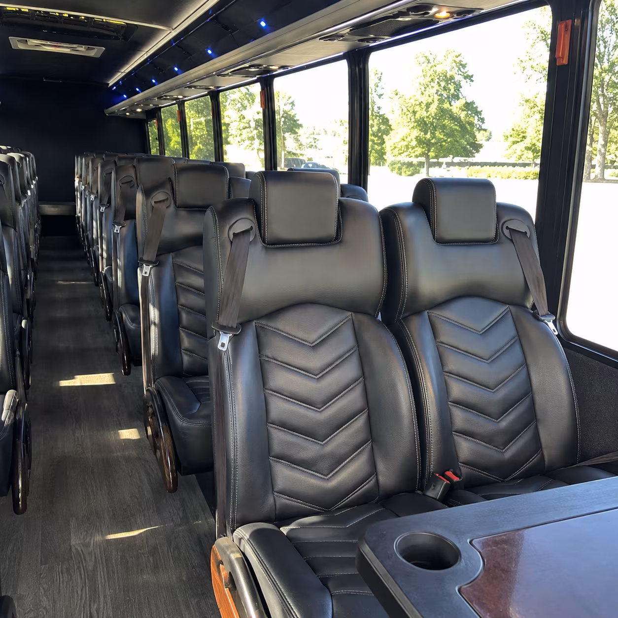fayetteville corporate event transportation onboard seating