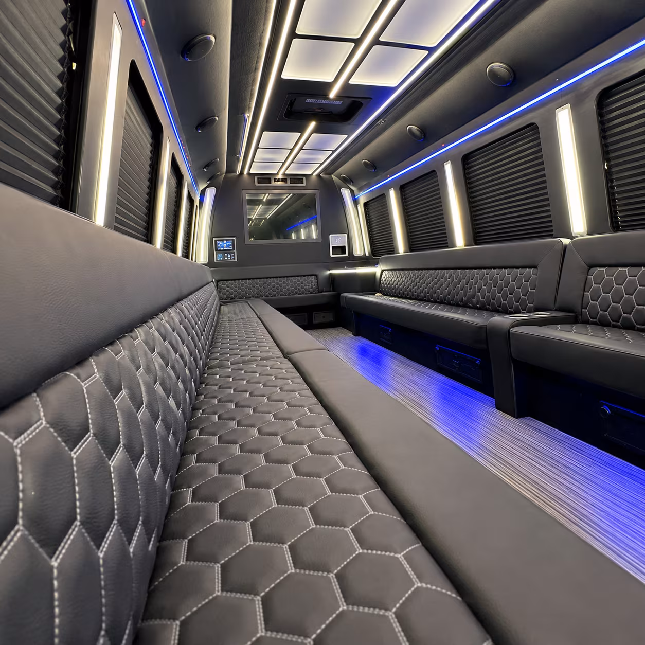 fayetteville party bus rental interior