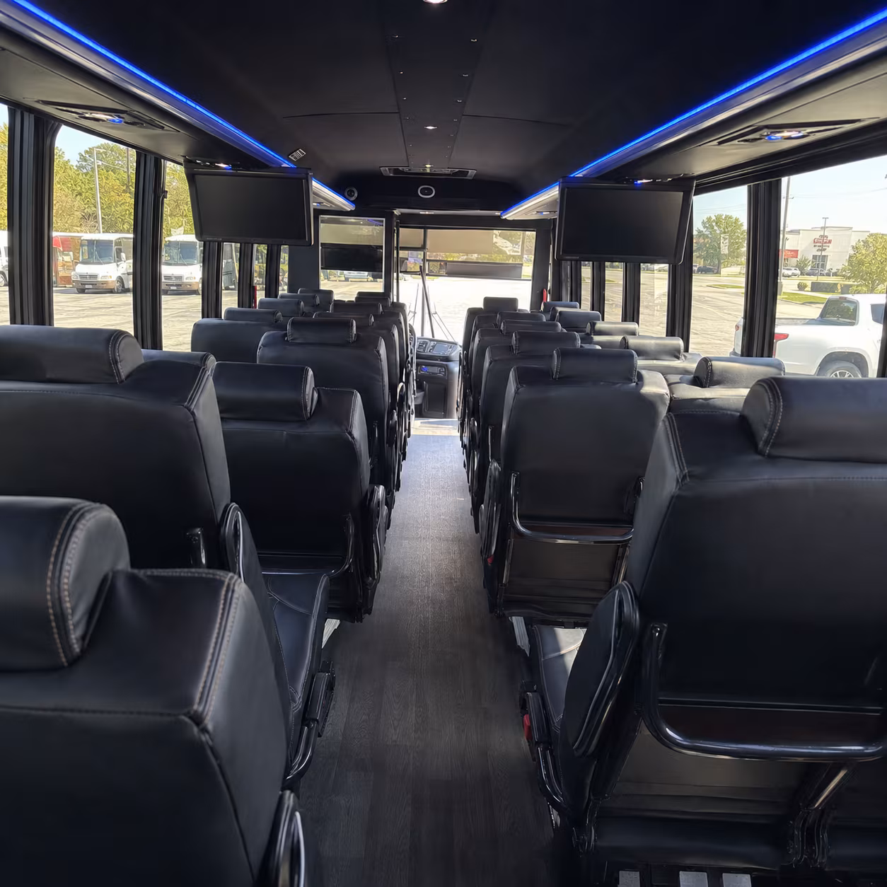 fayetteville private event transportation onboard seating